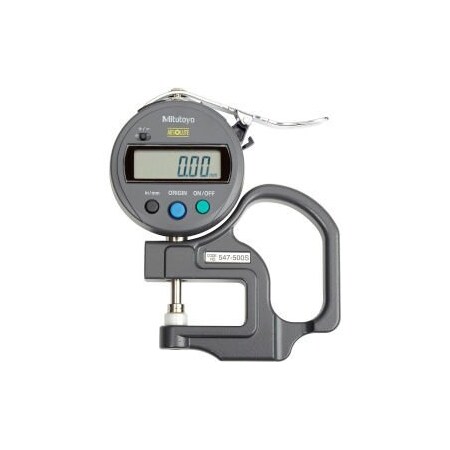 Mitutoyo America Mitutoyo 547-500S 0-.47" / 0-12MM Digimatic Digital Thickness Gage (.005" Resolution) 547-500S
